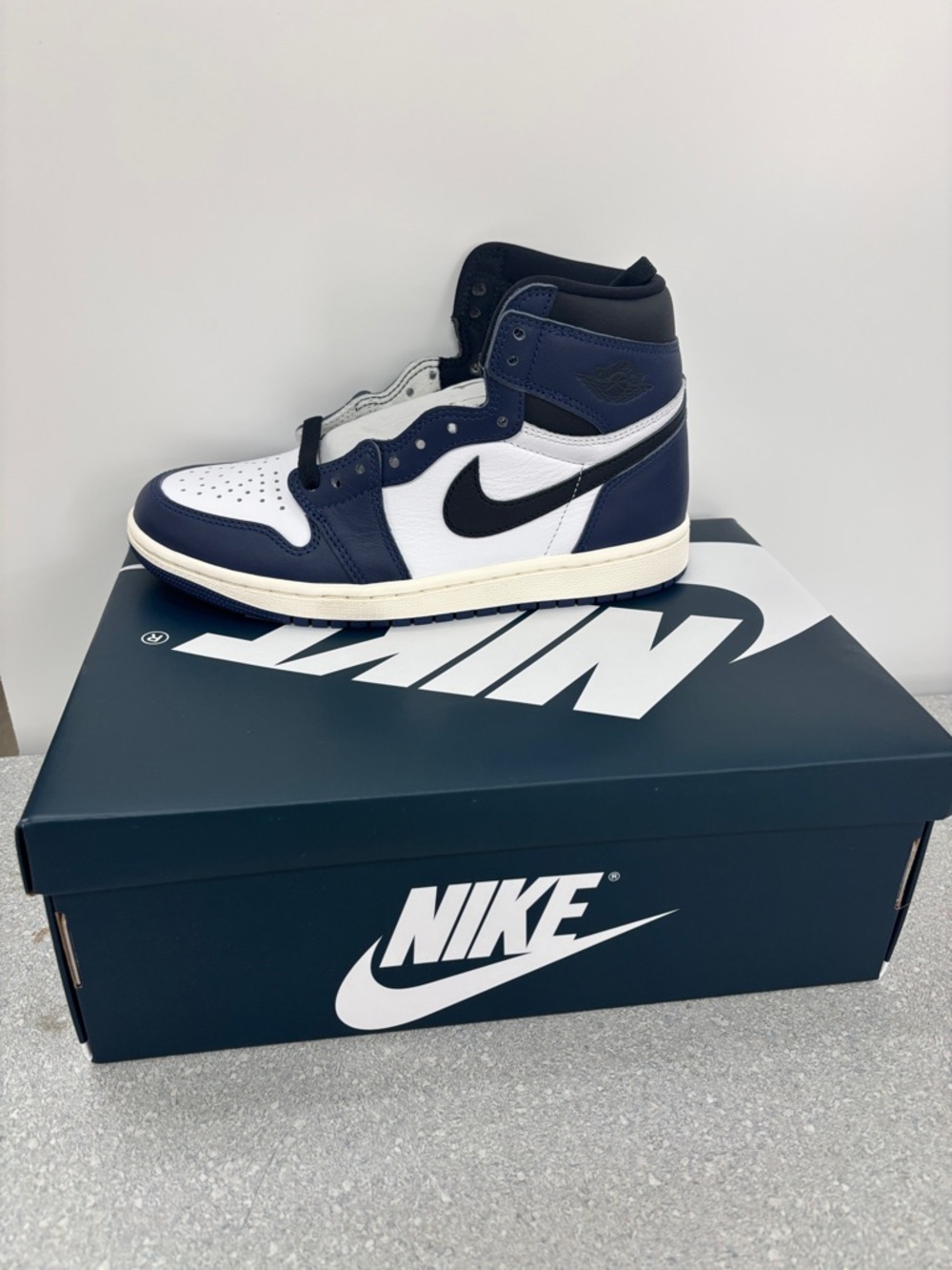 Nike Air Jordan 1 Retro High Navy Black White - Men's